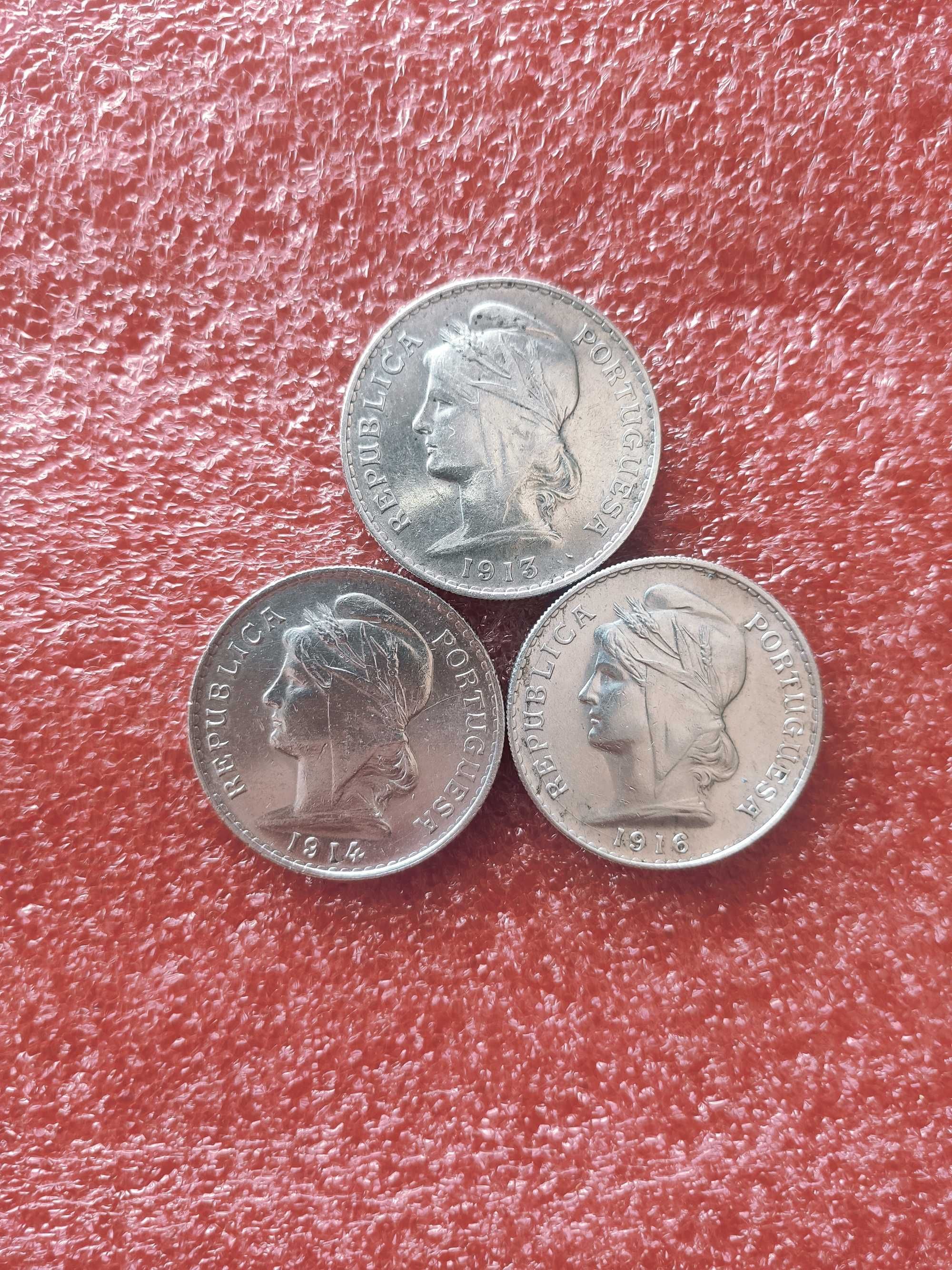 3 Moedas 50 Centavos 1913 + 1914 + 1916 (9€ cada)