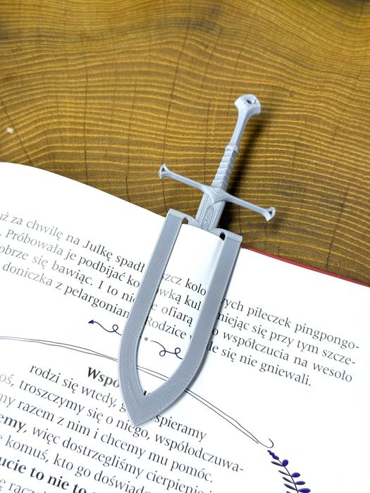 Zakładka do książki miecz-Druk 3D, prezent, gadżet