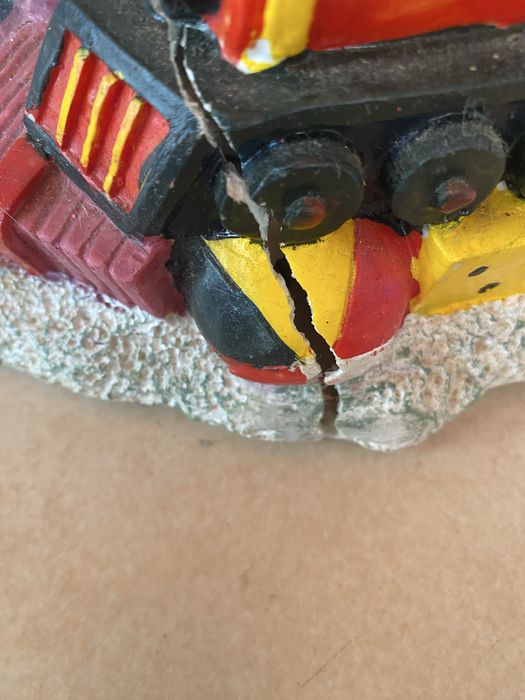 Suporte decorativo para arvore de natal (com rachadura)