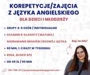 korepetycje/zajęcia z języka angielskiego dla dzieci i młodzieży