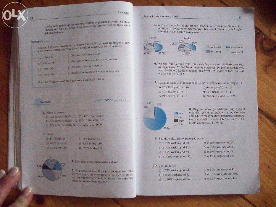 Używany podręcznik dla gimnazjum MATEMATYKA 1 Matematyka z Plusem