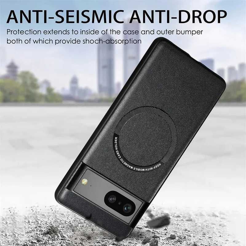 LOKASS etui do Google Pixel 8 Pro Etui magnetyczne Plecki czarne