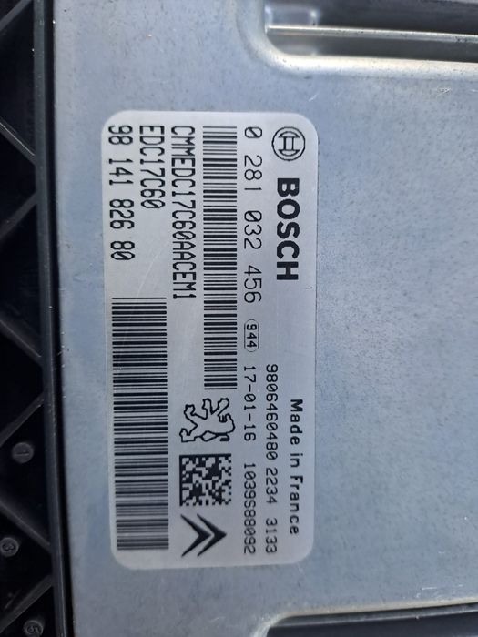 Komputer sterownik silnika 1.6 bhdi Peugeot Citroen 98.141.826.80