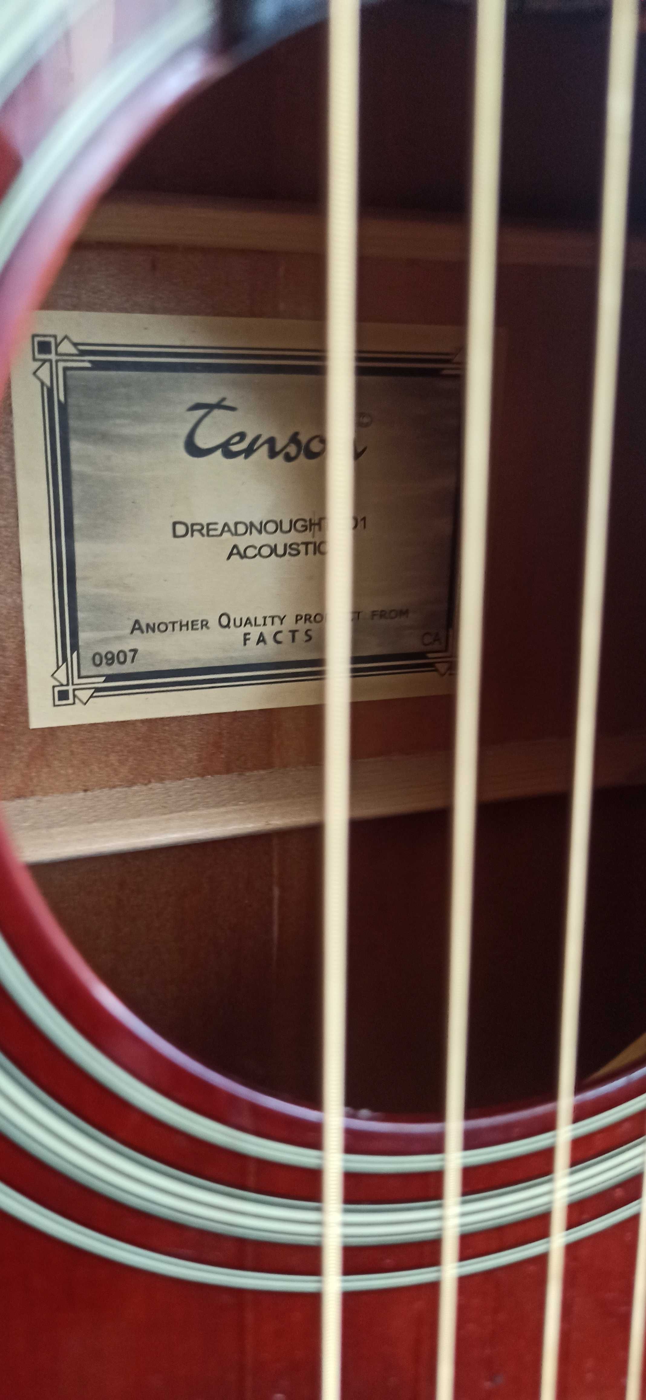 Gitara akustyczna TENSON  DREADMOUGHT z pokrowcem
