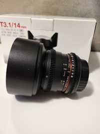 Obiektyw szerokokątny SAMYANG T3.1/14MM do Canon