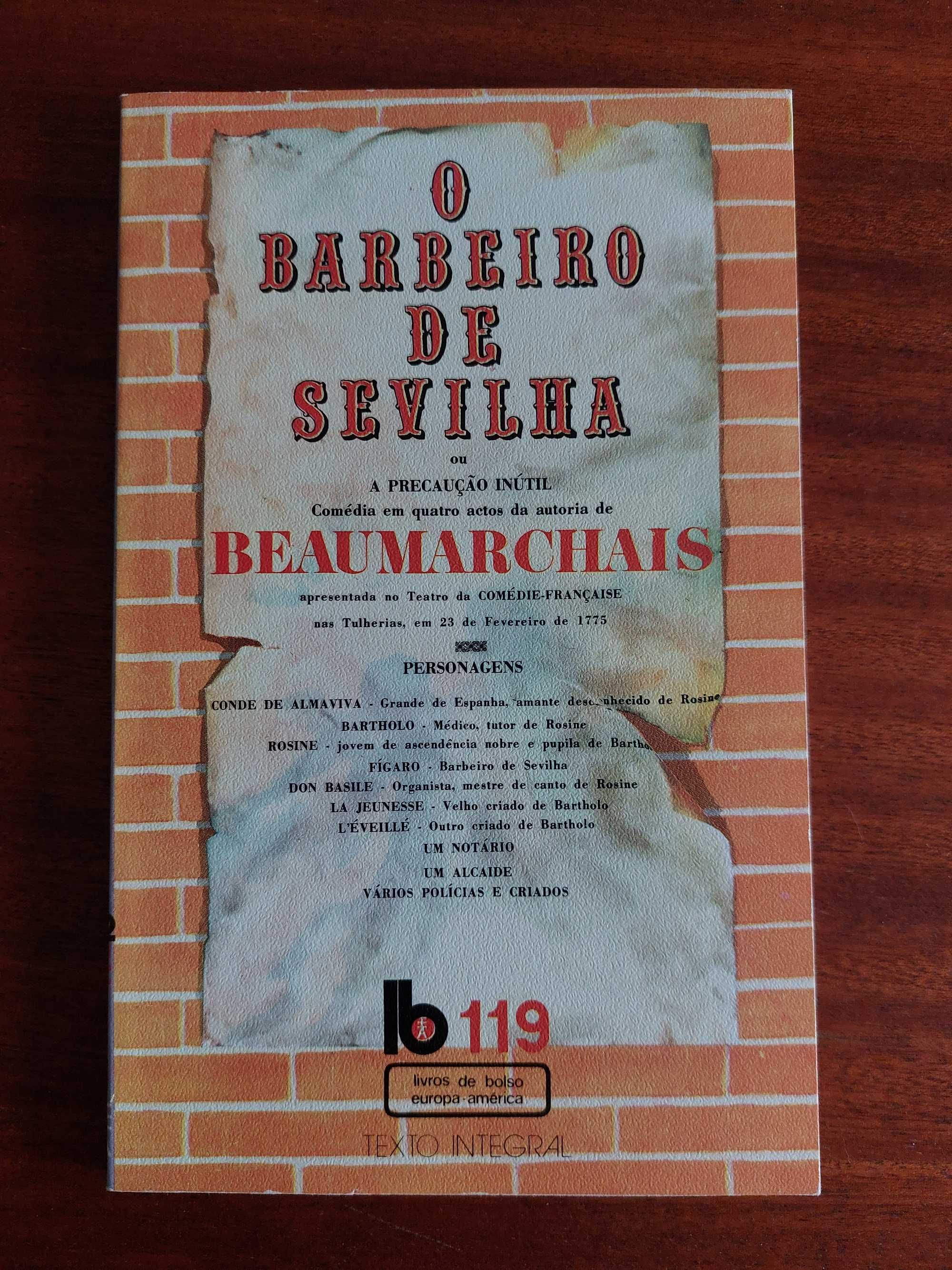 Livro O Barbeiro de Sevilha - Beaumarchais