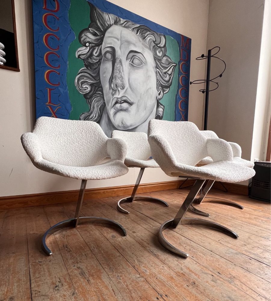 Boris Tabacoff Mobilier Modulaire Moderne krzesło Scimitar. Mid centur