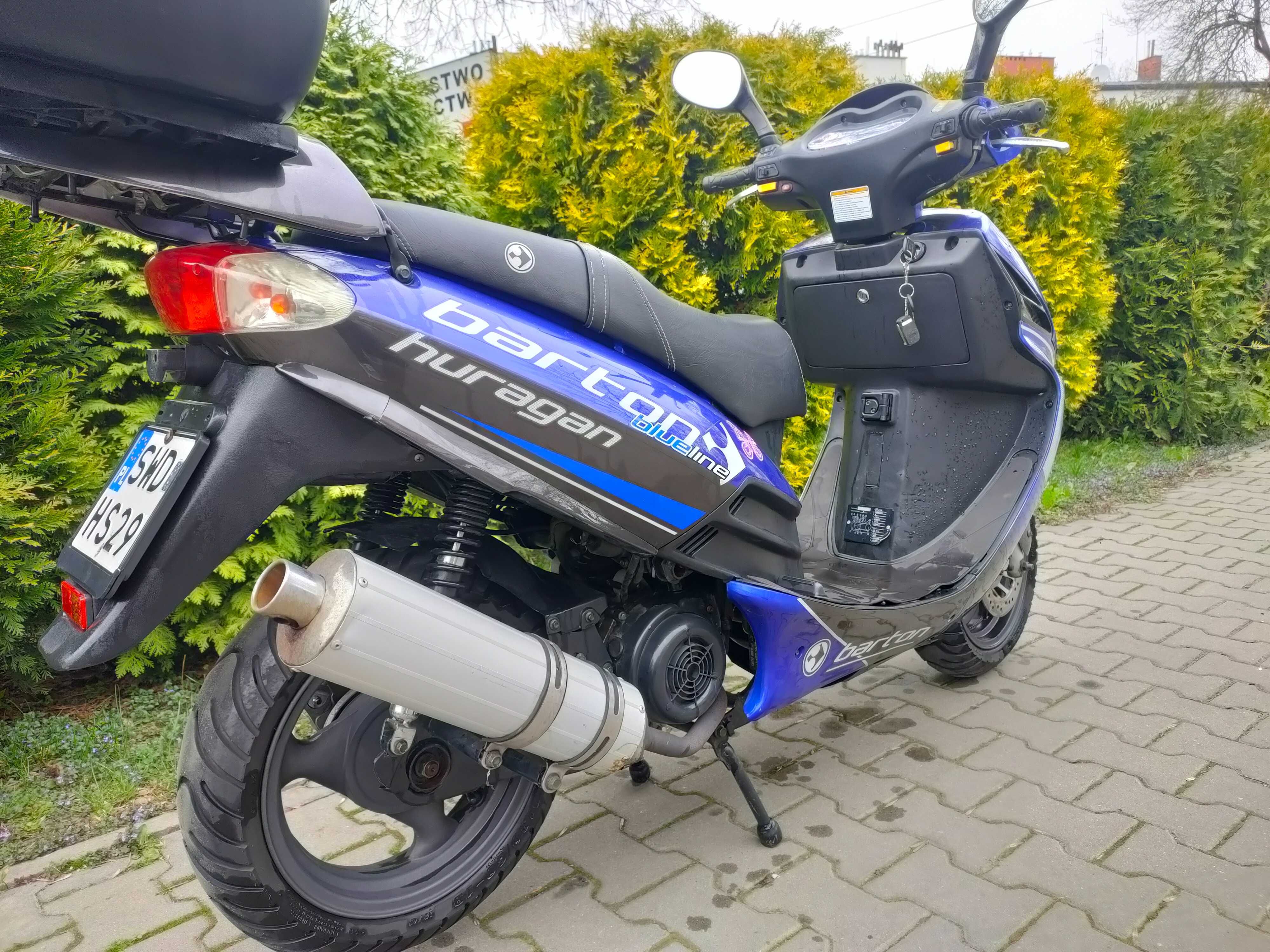 Skuter Barton 125 b.mały przebieg 5300km. Alarm