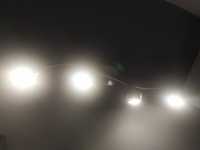 4 światła LED kule kinkiet listwa