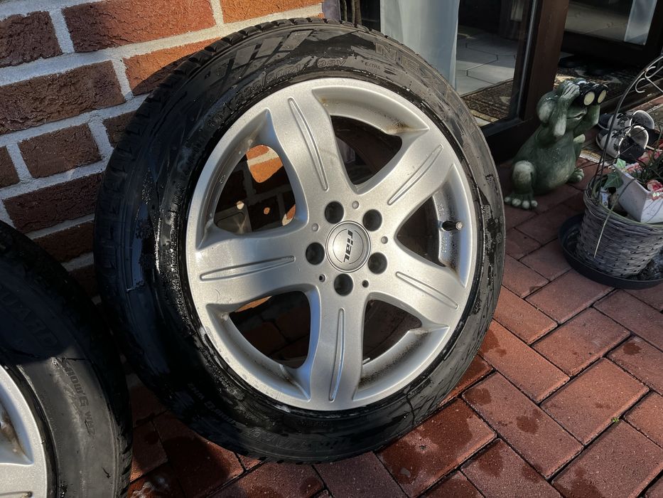 225/50/17 5x112 8J ET35 koła zimowe alufelgi opony komplet rial nexen