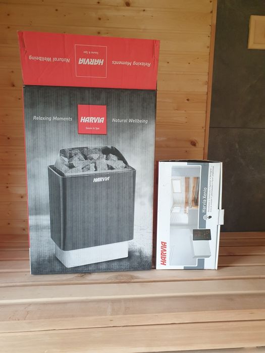 Piec do sauny HARVIA The Wall Black Steel 9 kW + sterownik XENIO – jak