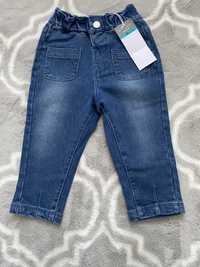 spodnie jeansowe jeansy dżinsy Sinsay, r. 86