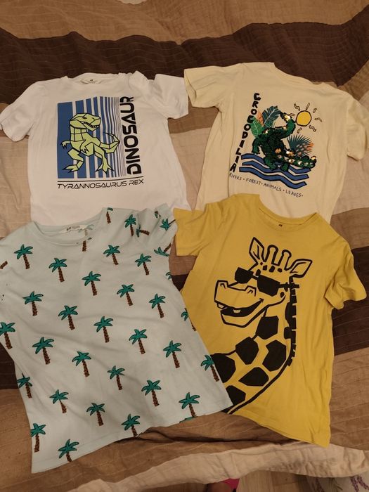 Piękne koszulki chłopięce zakupione w h&m r.134/140