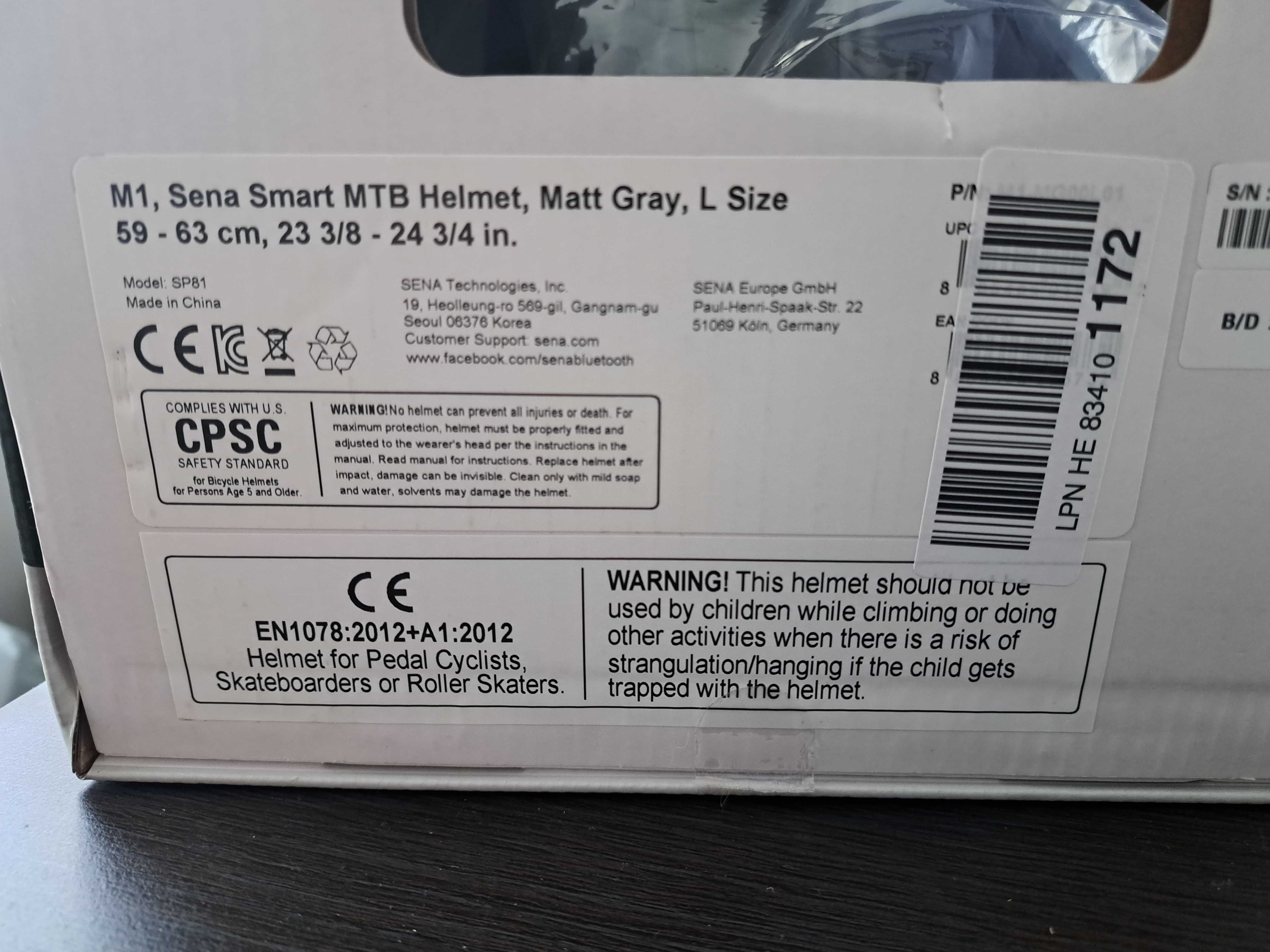 Kaski Kask rowerowy Sena M1 Smart MTB r. 59-63 cm L
