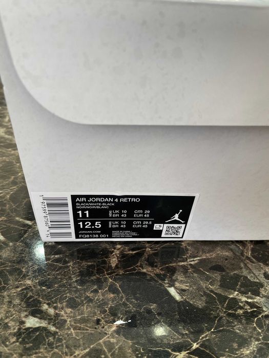 Nike Air Jordan 4 Retro White Thunder rozmiar 45EU