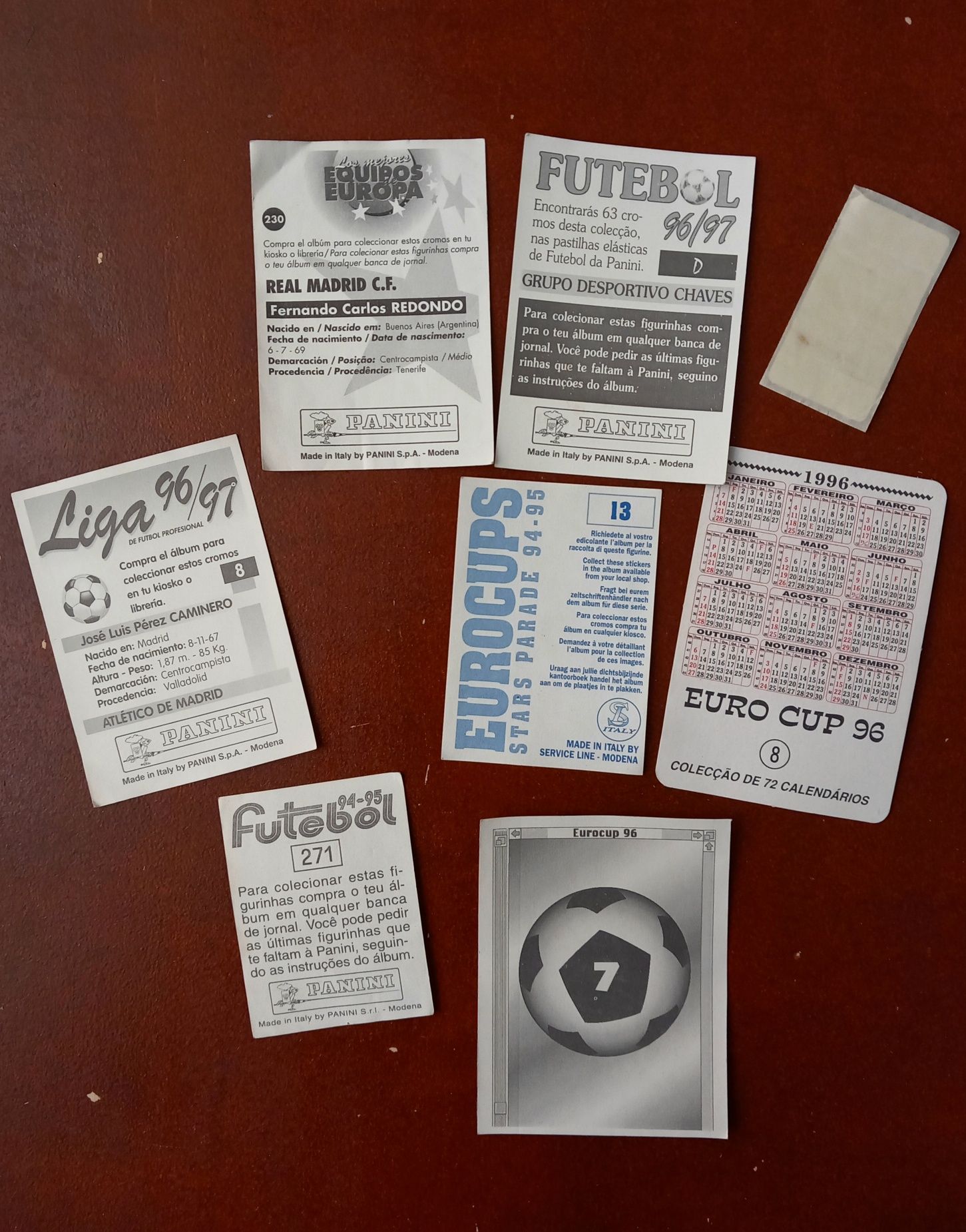 Autocolantes Futebol anos 90