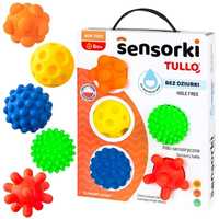 Piłeczki sensoryczne Sensorki 5 szt Bez dziurki Tullo