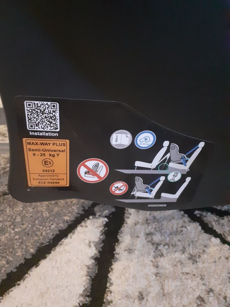 Fotelik samochodowy Britax Romer Max Way Plus do 25kg