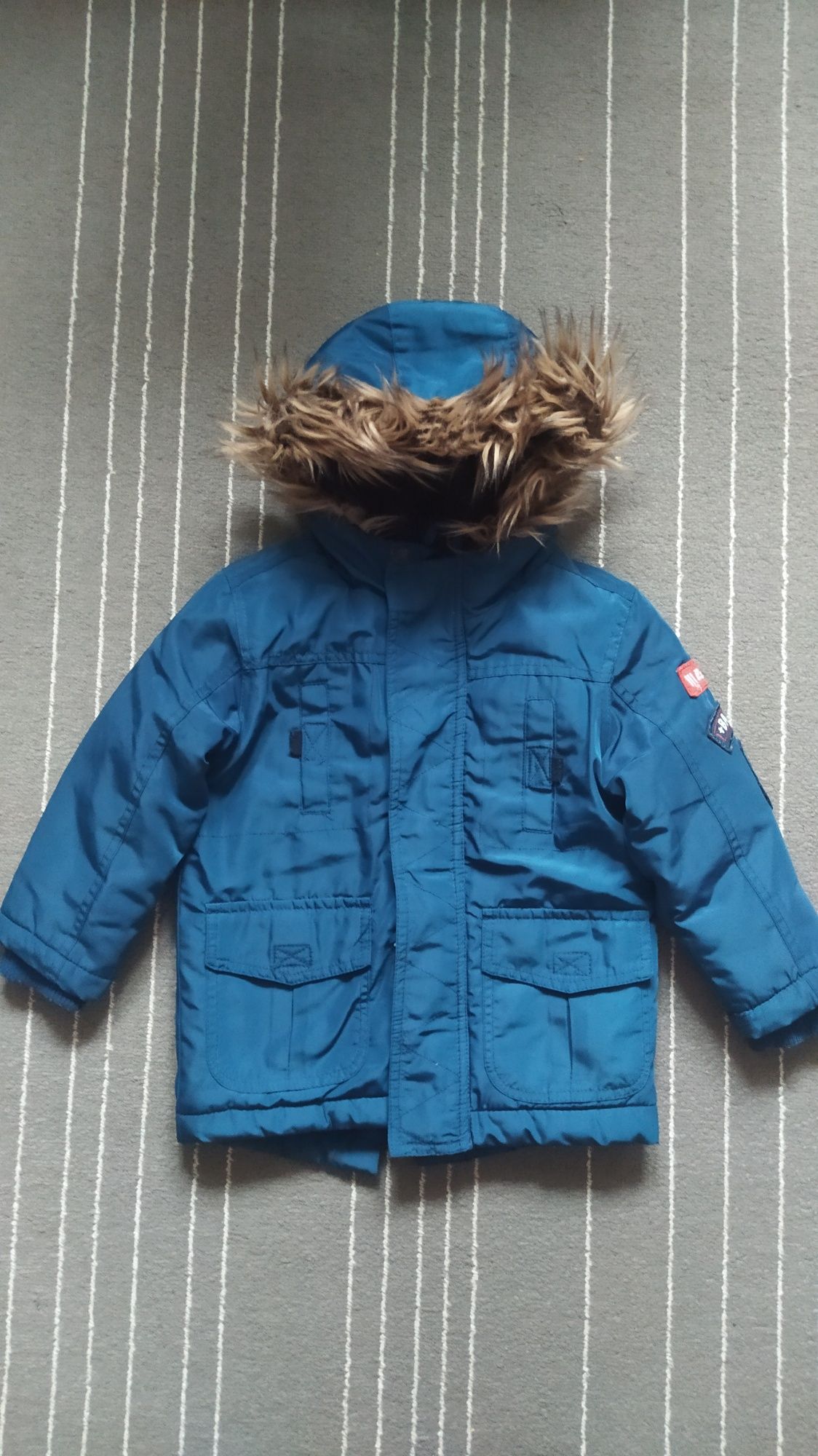 Kurtka jesienna parka z kapturem M&Co