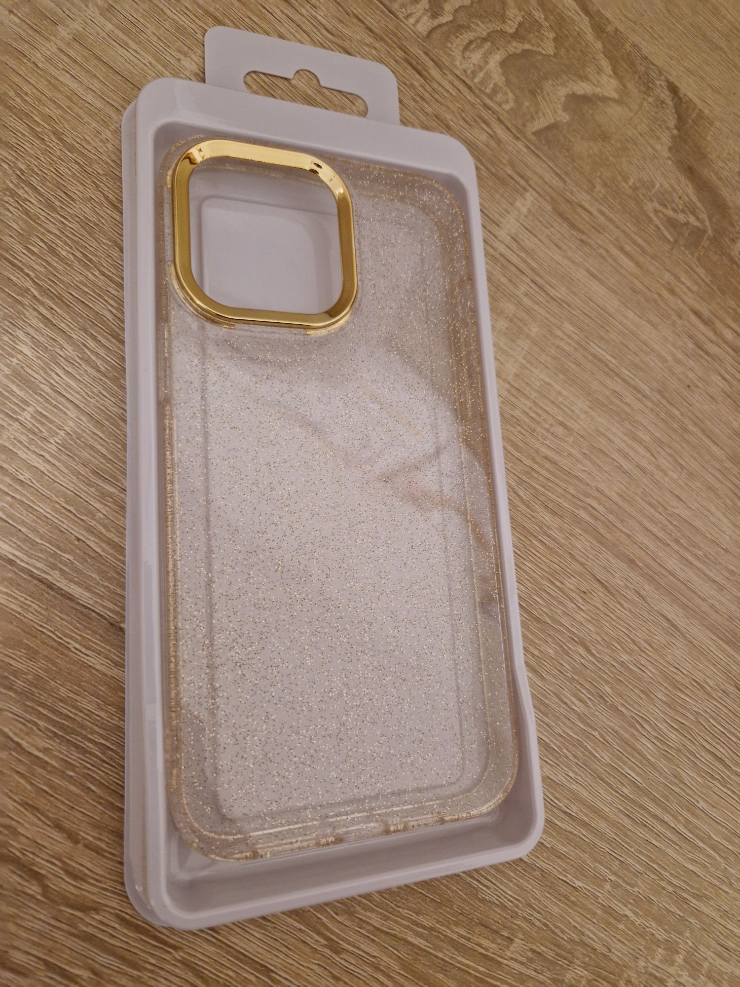 Etui Tel Protect Gold Glitter Case do Iphone 14 Pro Max złoty