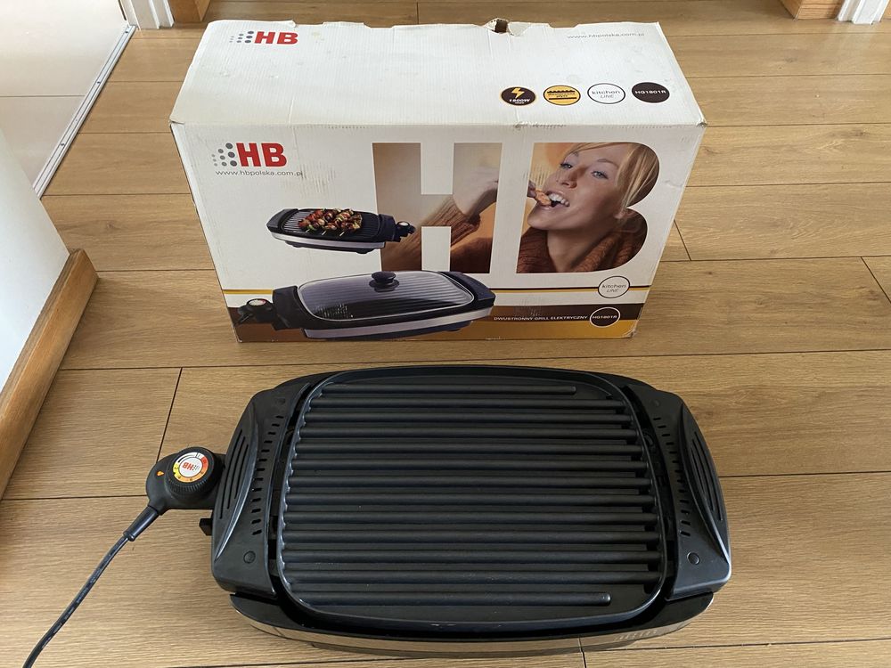 Grill elektryczny dwustronny HG18 1R praktycznie nowy