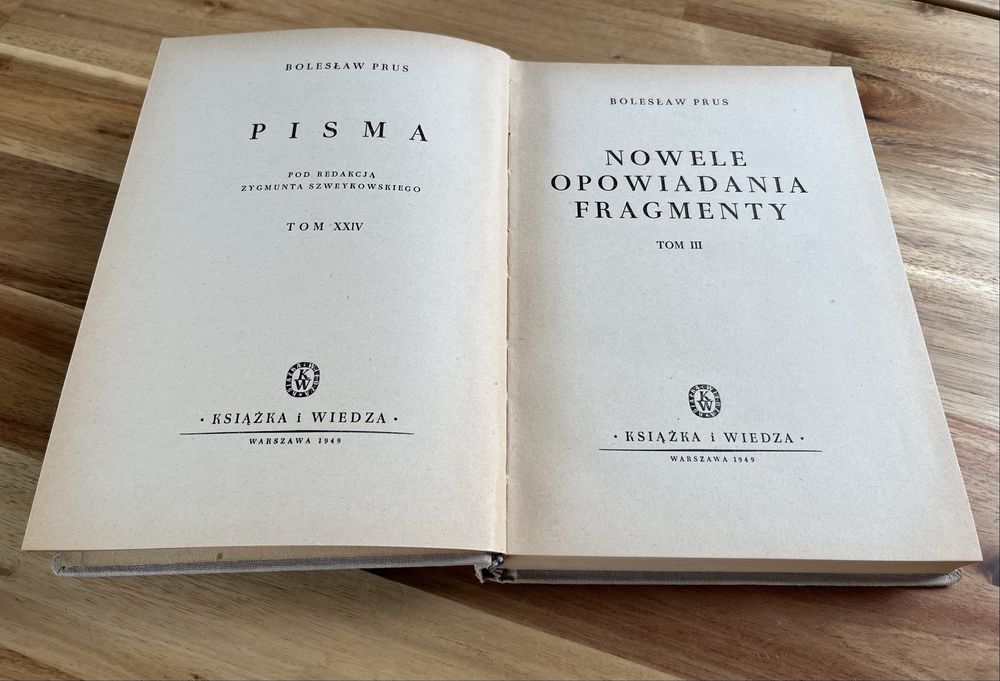 Nowele Opowiadania Fragmenty Bolesław Prus