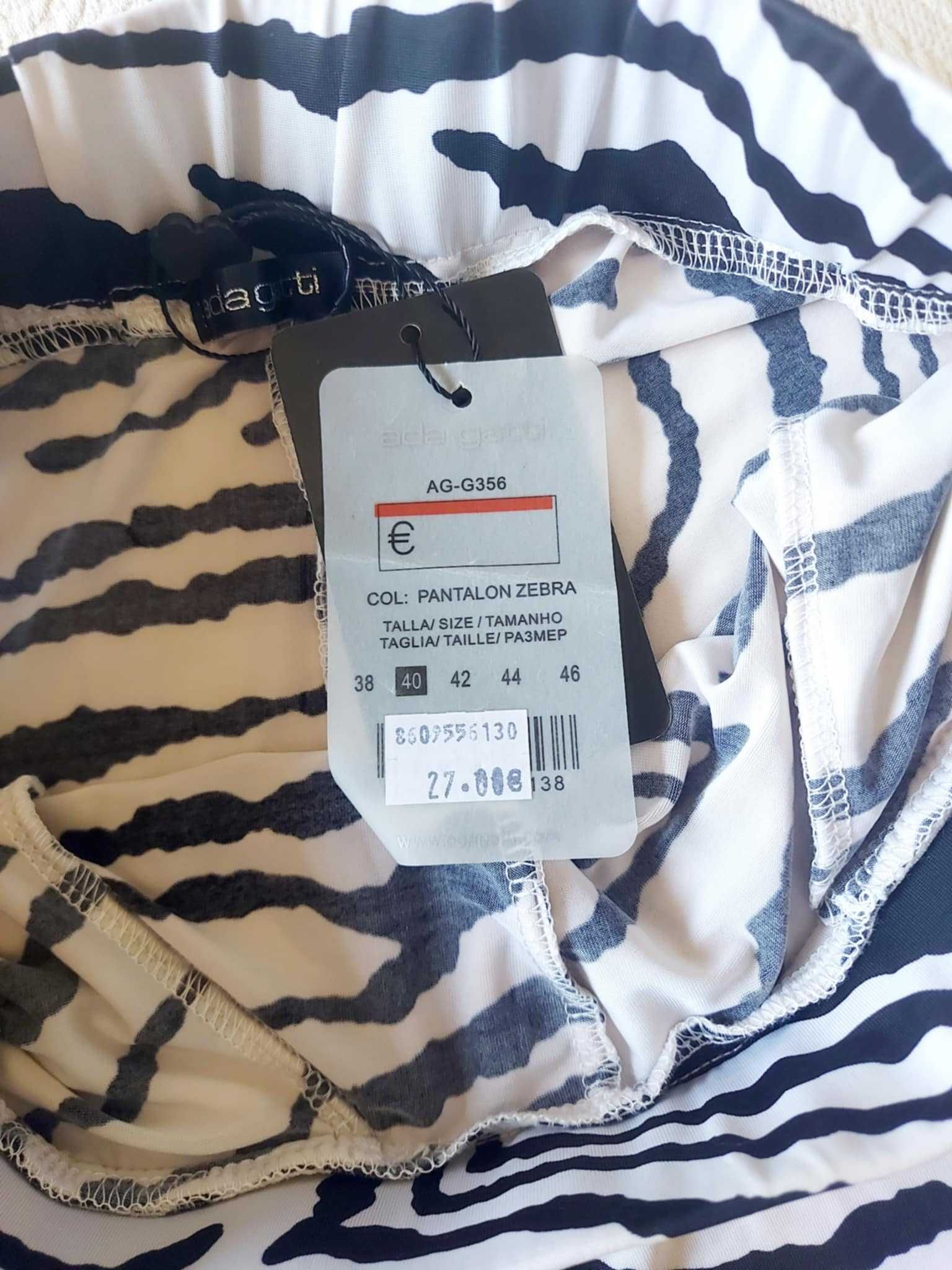 Calças leggins zebra M