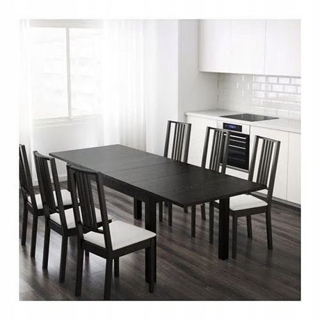 Ikea Bjursta stół i 6 krzeseł 140/180/220x84