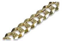 Złota bransoletka 14k 585 Pancerka Excellent! cb099y NEW! 6mm Wrocław