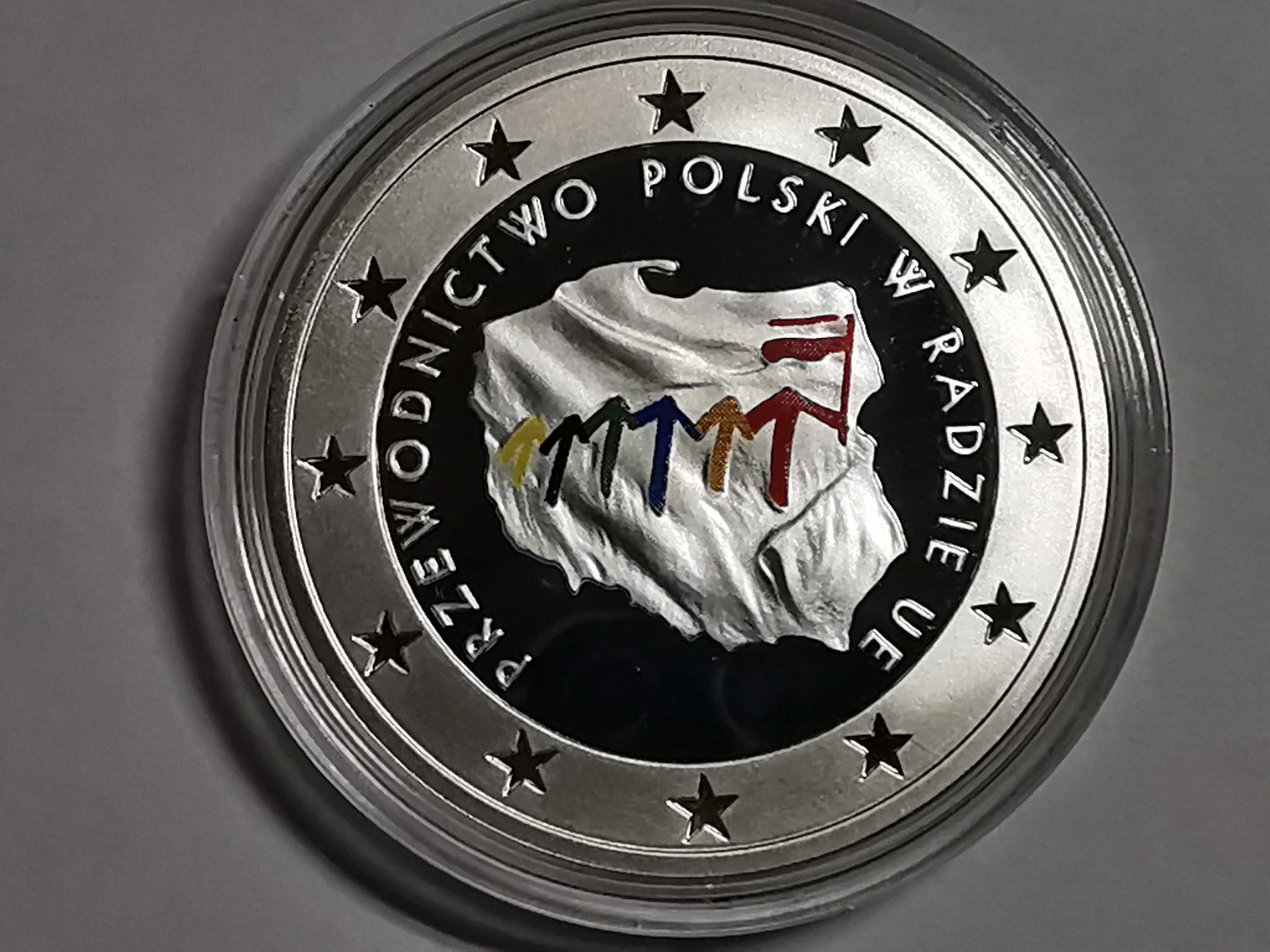 Moneta Przewodnictwo Polski w Radzie UE - Lustrzanka 10zl