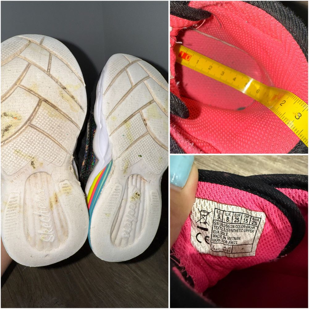 Ботинки деми Skechers 25 р. Стелька 16 см светятся