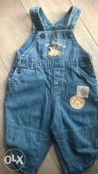 Ogrodniczki jeans Disney 3-6 m