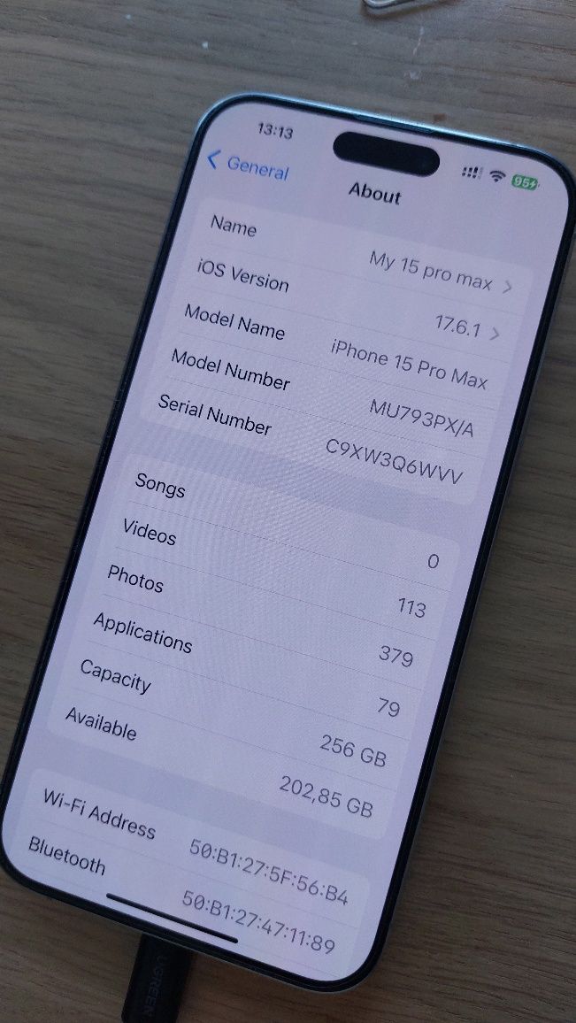 iPhone 15 pro max, 256 gb, na gwarancji