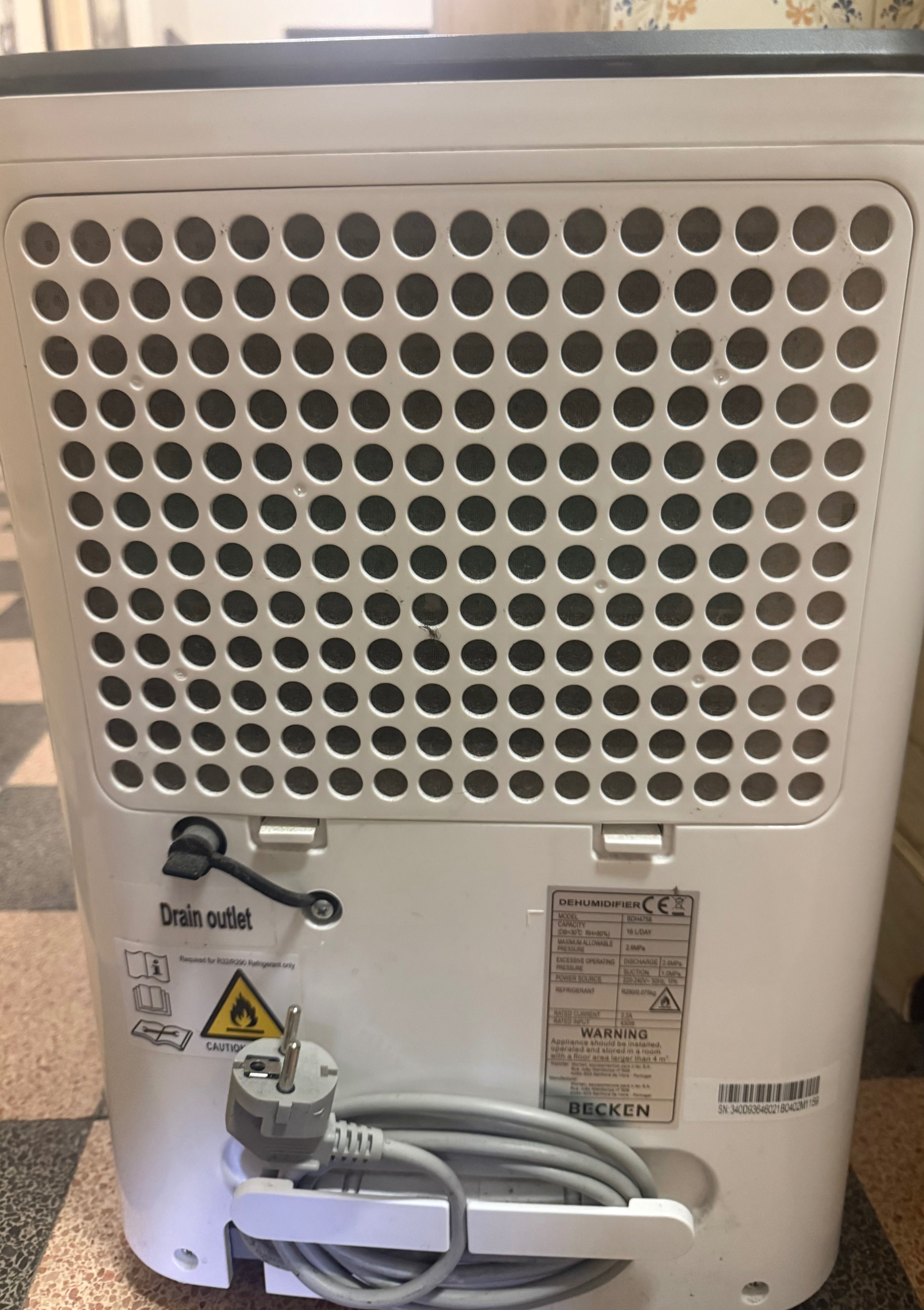 Desumidificador BECKEN 16L