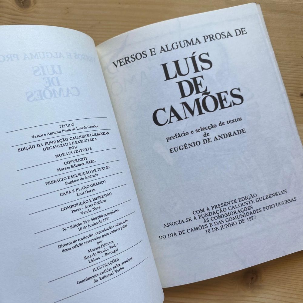 Versos e Alguma Prosa de Luís de Camões