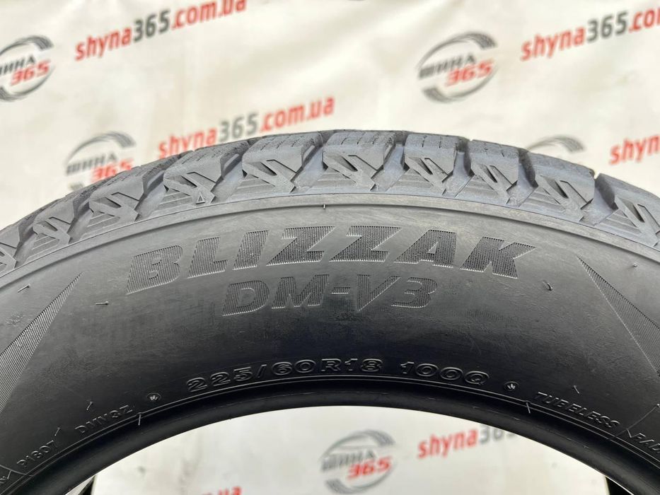 225/60 r18 bridgestone blizzak dm-v3 8mm шини бу зима