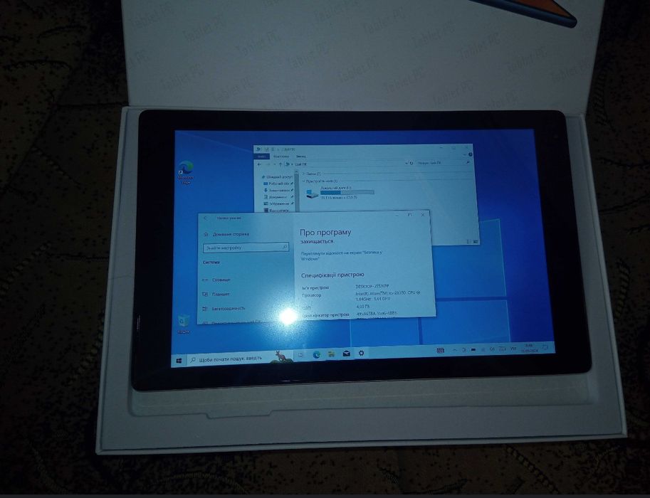 10" 4/64Gb FullHD планшет Windows 10, 11 z8350 intel