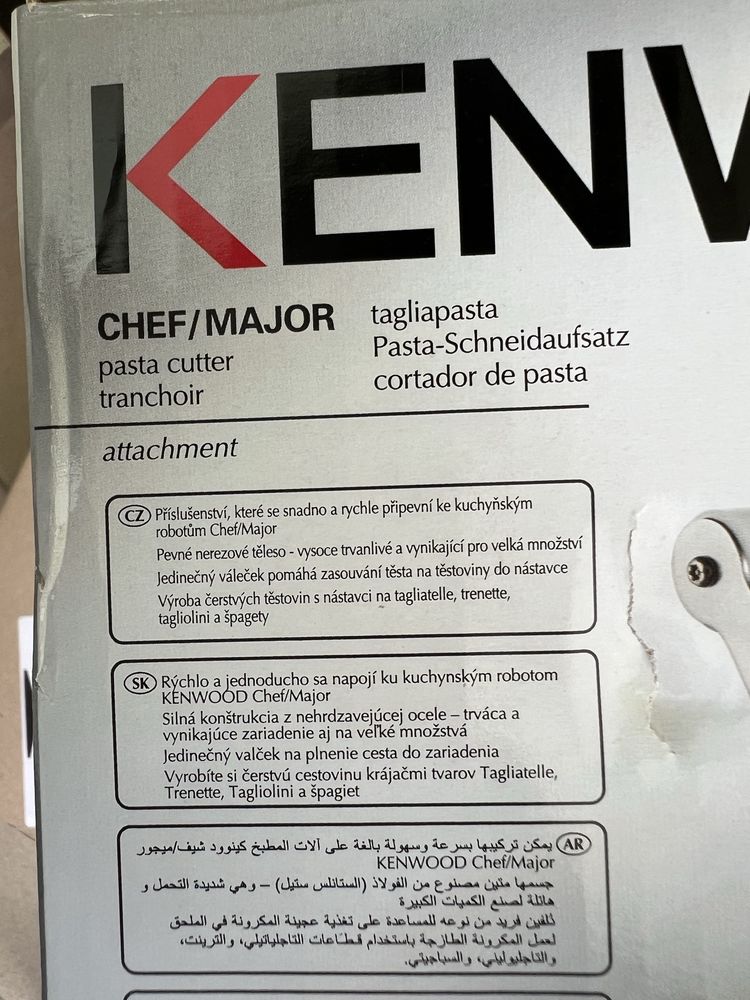 Kenwood pasta cutter tranchoir chef/major для нарізання макарон