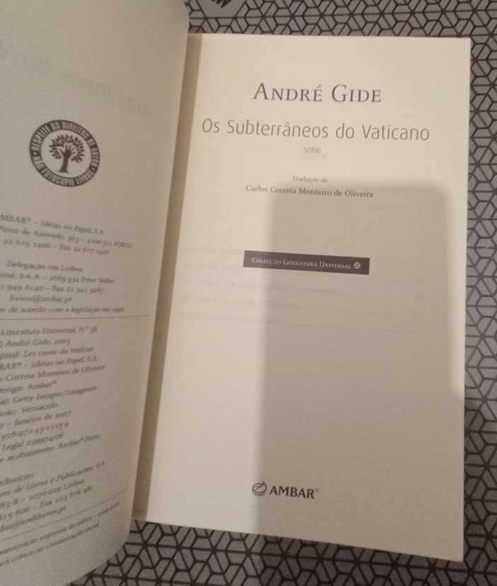Os subterrâneos do Vaticano, André Gide