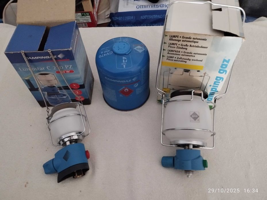 Candeeiros mais botija