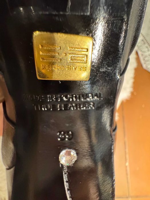Botas de luxo em pele genuína Tamanho 37