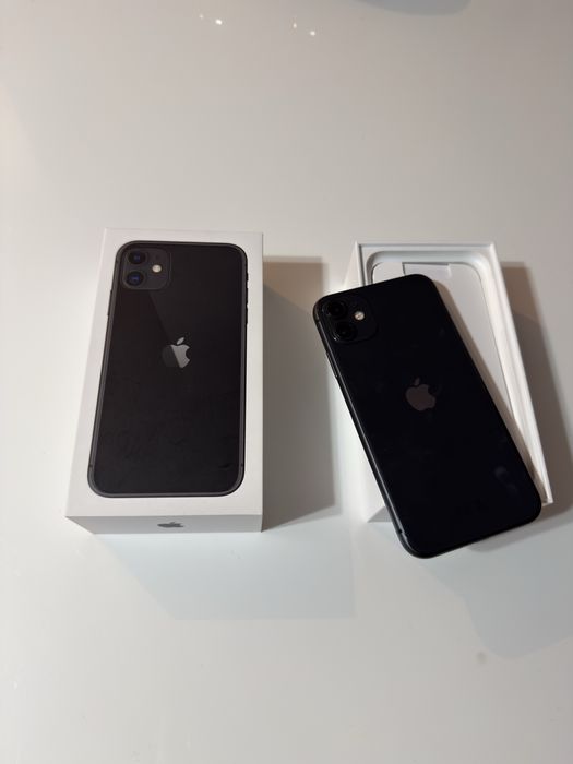 iPhone 11 64 GB Czarny – Stan Bardzo Dobry + Pudełko + Ładowarka