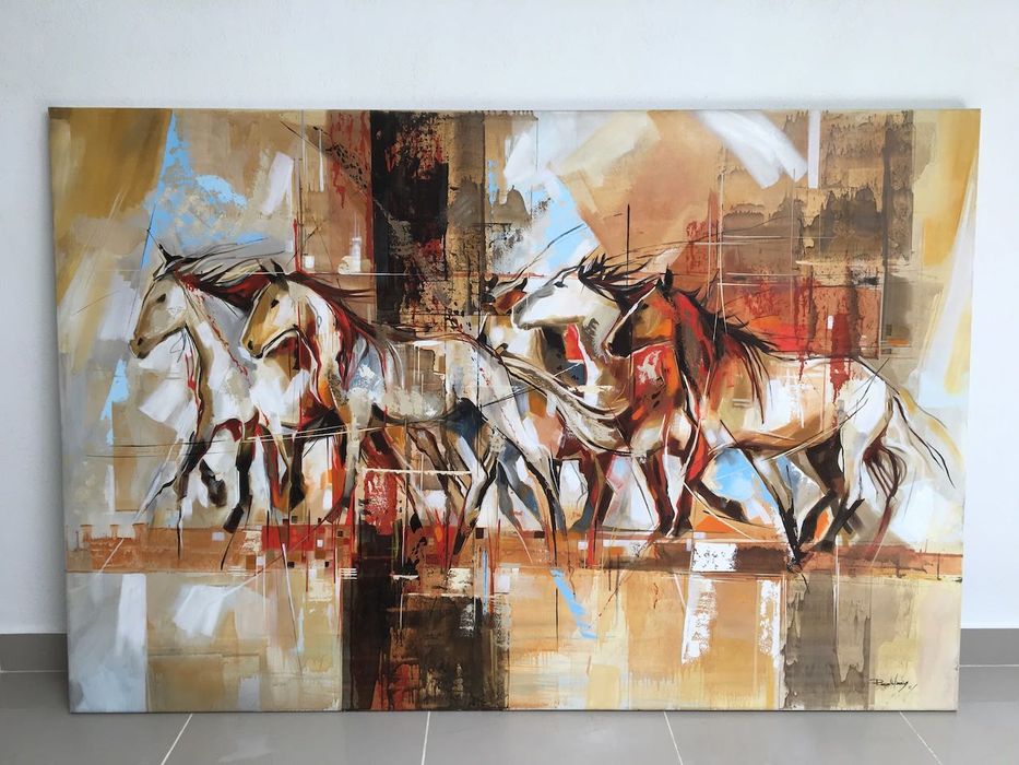 Quadro a óleo da pintora Raquel Martins (130x100cm)