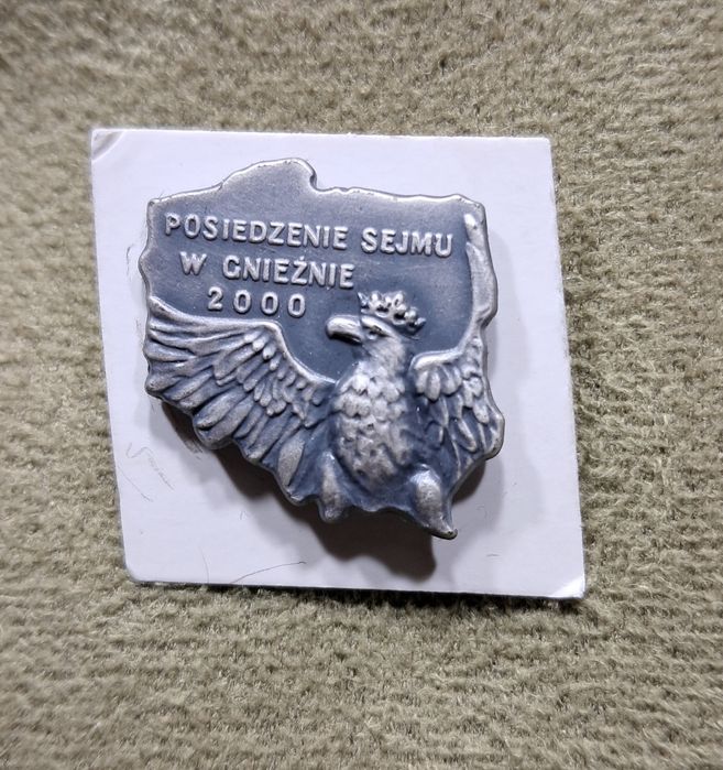 Pamiątkowa odznaka przypinka znaczek z okazji posiedzenia Sejmu