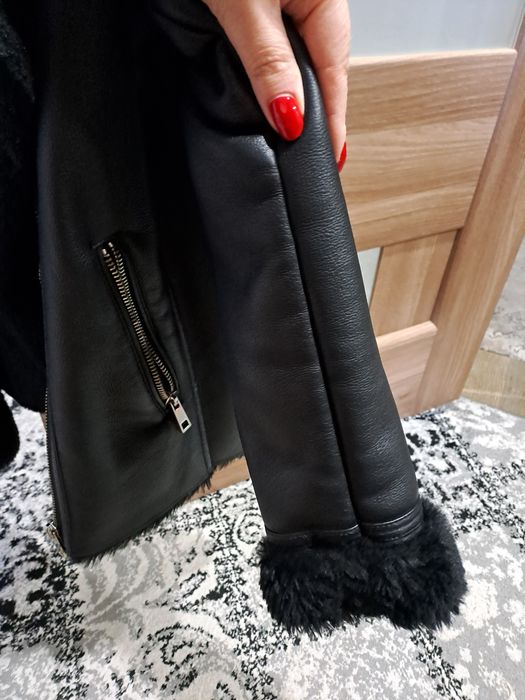 Женская  дублёнка (кожзам.)48р