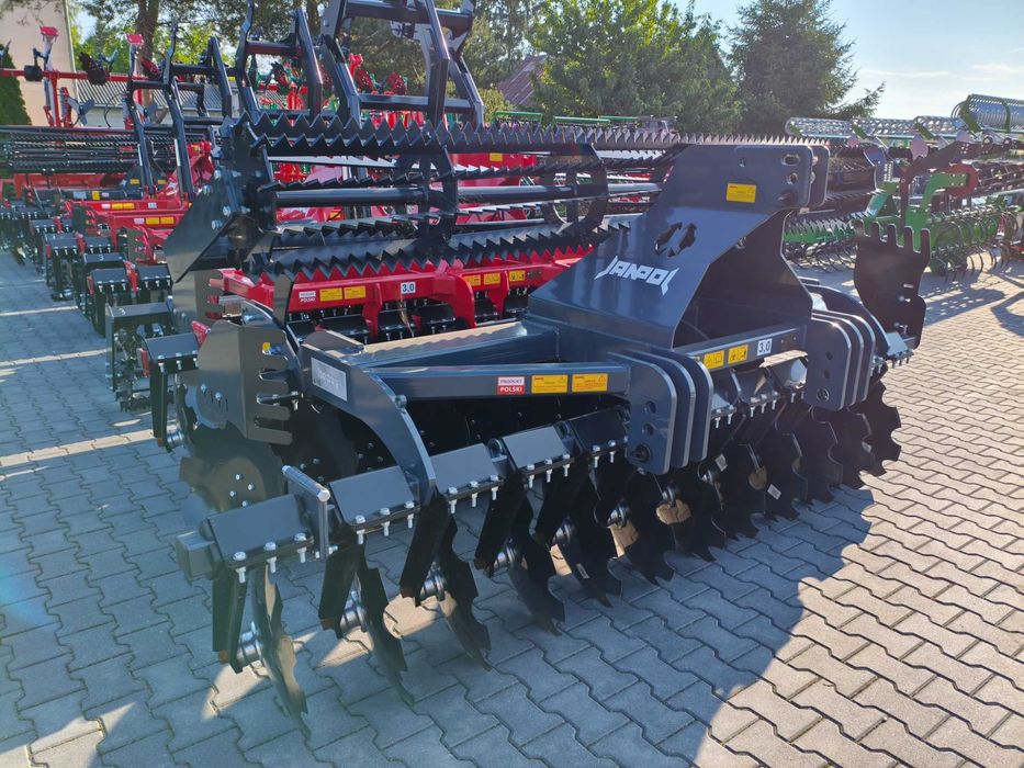 CIĘŻKA Brona talerzowa 2,5/2,7/3m JANPOL Talerzówka uprawowa OD RĘKI