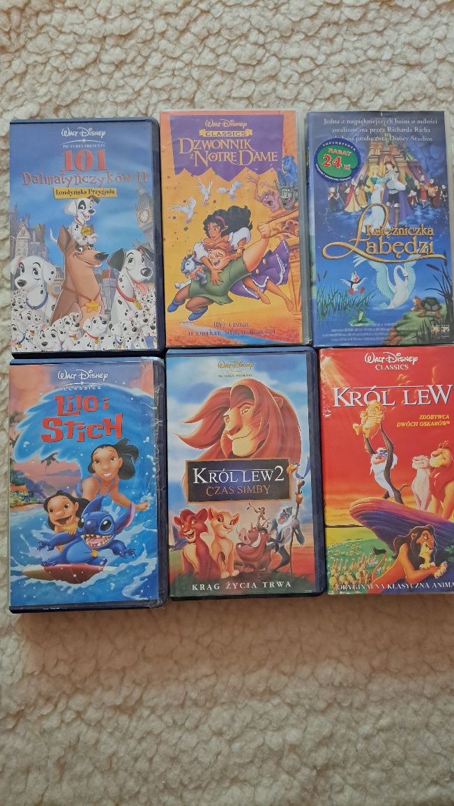 Bajki VHS Walta Disneya  10zł sztuka