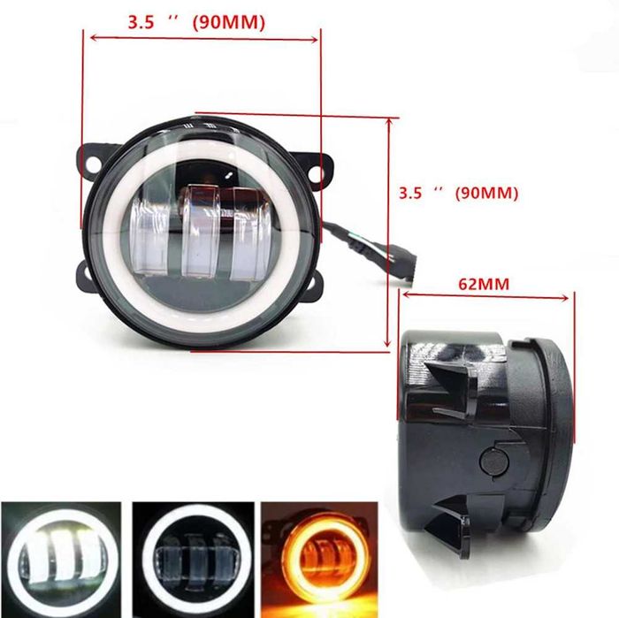 Протитуманні фари LED туманки ПТФ 2шт. Renault Nissan Opel Ford Honda