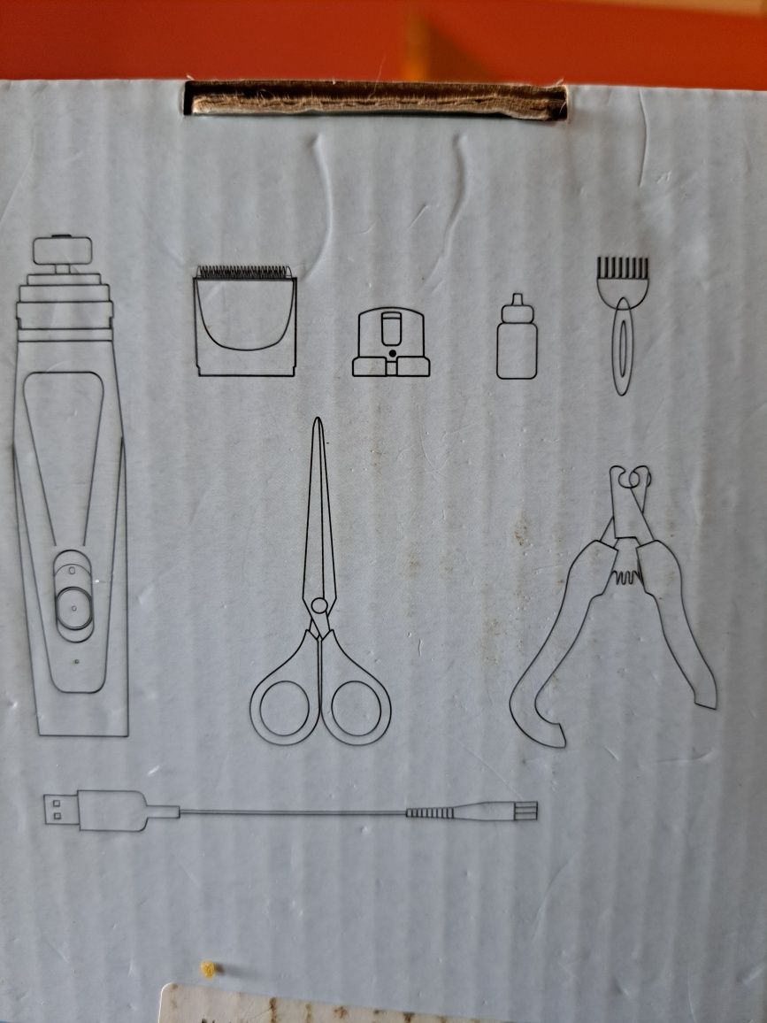 Kit de máquina de aparar unhas e pêlo para cães