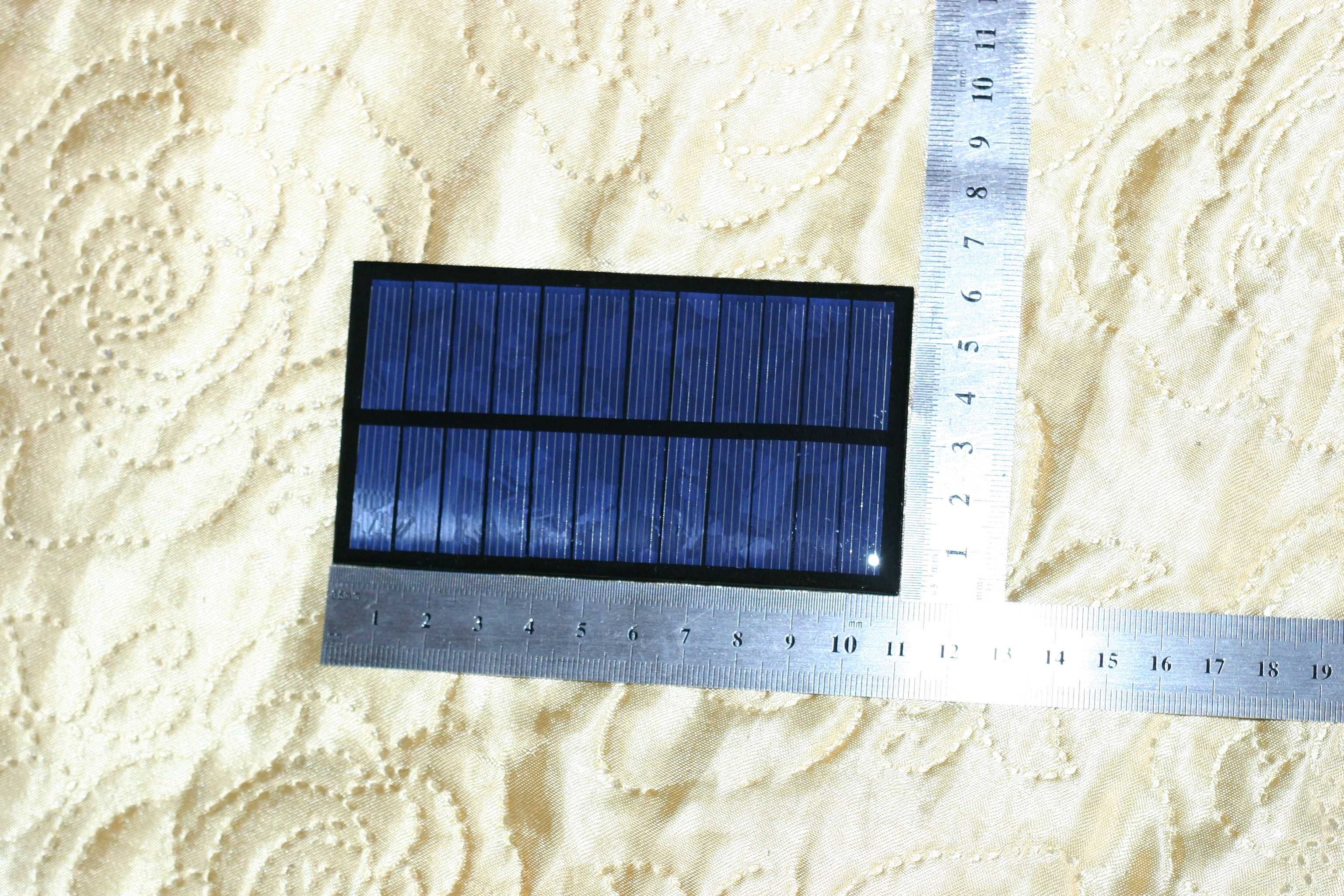 Солнечная панель 6 В 166 мА для зарядки телефонов размерами 60*110мм